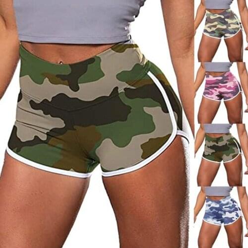 Womens Sexy Camouflage Shorts Summer Silky Slim Short High Waisted Casual Hot Booty Gym Sports Shorts Summer Fashion Clothes