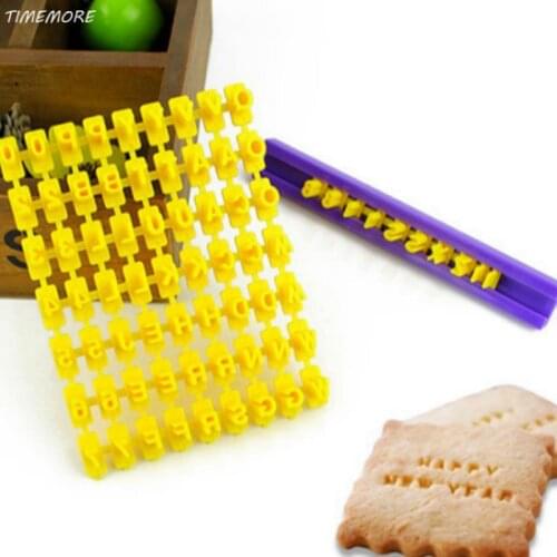 1 Set Creative English Alphanumeric Symbol Seal Biscuit Mold Cutter Press Stamp Embosser Cake Mould Cutting Dies