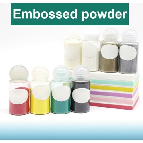1PCS DIY Embossing Craft Embossed Powder For Stamping Scrapbooking Paper Crafts Hand-lettering Party Accessories Pigment 10ml