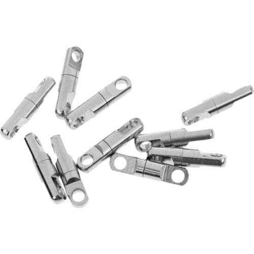 10 Pieces Heavy Duty Swivel Silver Ball Bearing Swivels Cylindrical Swivels Fishing Accessories Pesca