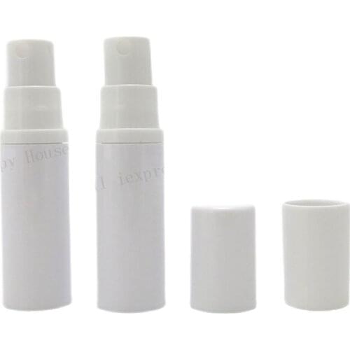 360 x 5ml small solid white airless perfume mist sprayer bottle5cc plastic fragrance atomizer,cosmetic container