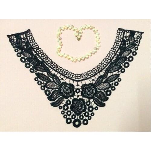 41.5cm*30.5cm polyester embroidery collar applique,embroidery decoration collar,XERY0506G