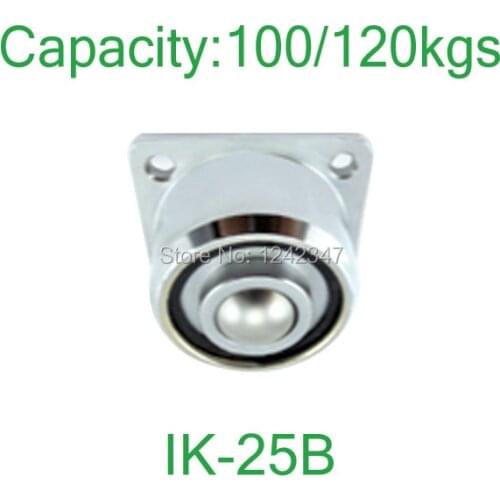 Ahcell Heavy duty IK-25B 25mm ball down facing ball wheel roller flanged mount solid steel ball transfer unit steel ball caster