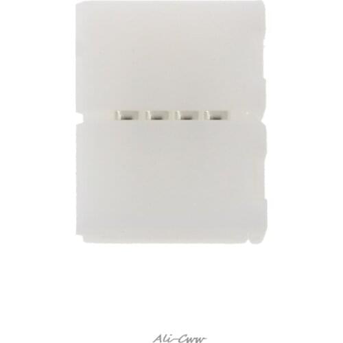 Solderless Clip-on Coupler Connector 4 Pin 10mm For 5050 RGB LED Strip Light