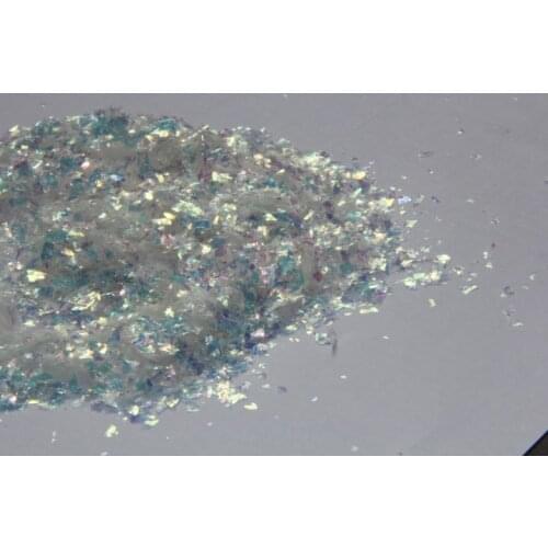 Nail Art Glitter Blue White Foils Tip Decoration Paillette Flake Chip