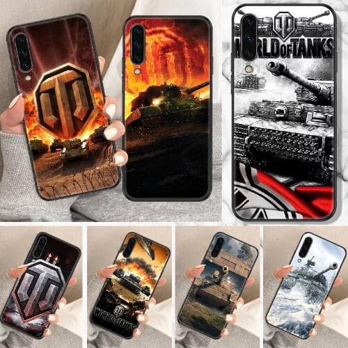 Game World of Tanks Phone Case For Samsung Galaxy A 10 12 20E 21S 30 32 40 50 51 52 70 71 72 5 6 7 2016 2018 black 3D back