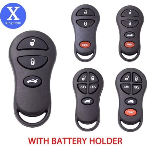 Xinyuexin Remote Car Key Shell Case for Chrysler PT Cruiser Town & Country Dodge Ram 1500 Caravan Jeep Keyless High Quality