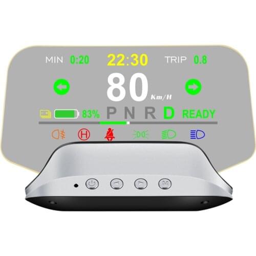 HUD 3D Reflection Gauge Head Up Display Compatible For Tesla Model 3 Model Y Speed Warning Speedometer Battery Display and GPS