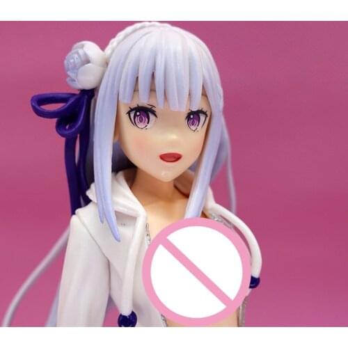 Re:Life in a different world from zero anime sexy Emilia 1/6 anime girl figure resin action figures
