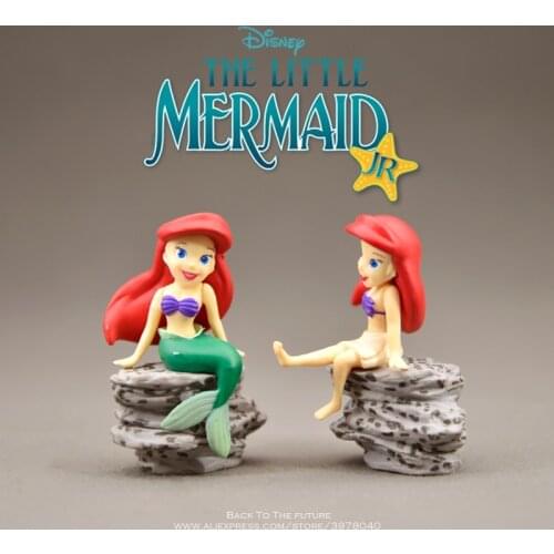 Disney Mermaid Princess Cartoon 7.5cm Action Figure Anime Mini Collection Figurine doll mini Toy model for children gift