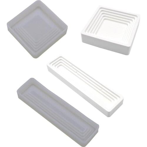 Cement Mould Storage Box mold Concrete Pens Holder Mold And Rectangle Terraced Storage Moulds Gypsum Mould Silicone Molds