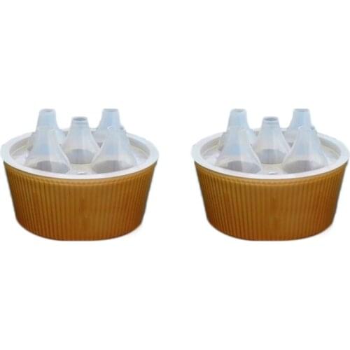 New 2Sets Tulip Hydroponic Pot 5 Hole Tulip Bulb Hydroponic Special Flower Pot Tulip Flower Pot Hydroponic Flower Pot