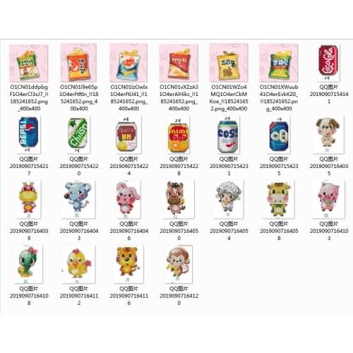 Pocket water soluble aida kits Craft Stich Cross Stitch Refrigerator magnet Plastic Fabric Needlework Embroidery Crafts-3TH