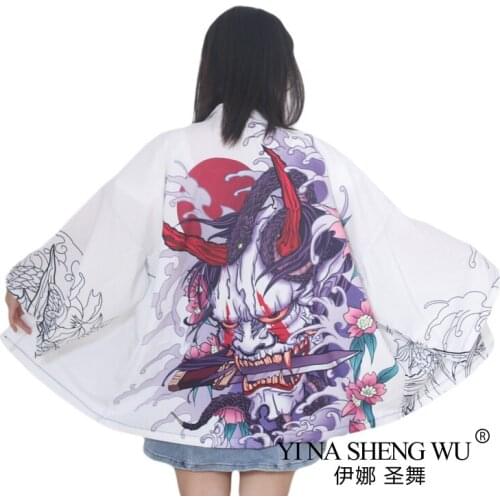 Kimono Women Japanese Cardigan Men Haori Female Yukata Kimono Japan Samurai Harajuku Japanese Streetwear Clothes Jacket Obi