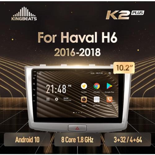 KingBeats Android 10 Octa-Core head unit HU 4G in Dash Car Radio Multimedia Video Player Navigation GPS For GREAT WALL Haval H6 2016 - 2018 no dvd 2 din Double Din Android Car Stereo 2din
