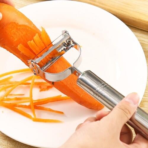 Kitchen Fruit Vegetable Peeler Stainless Steel Grater Potato Apple Slicer Double Planing Kitchen Accessories Cooking Utensils