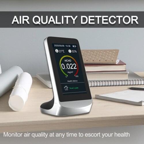 Air Quality Monitor with WIFI Formaldehyde Detector CO2 PM2.5 TVOC Meter Gas Pollution Sensor Tester Thermometer and Hygrometer