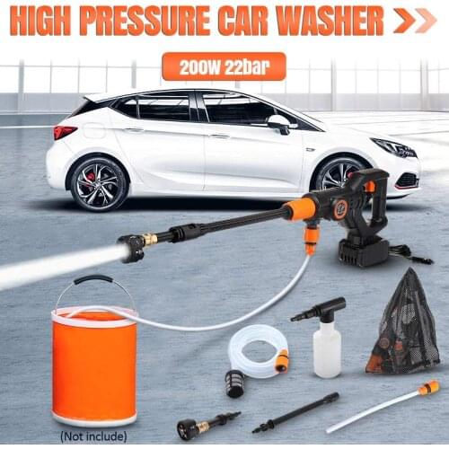 319PSI 10000mAh Cordless Power Washer High Pressure Car Washer Gun Auto Spray Garden Water Jet Cleaning Tools Portable Cleaner