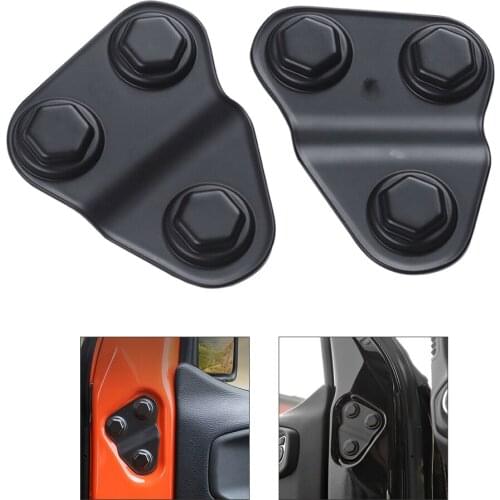 Front Door Screw Protector Cover Trim For Jeep Wrangler JL JLU JT 2018 2019 2020 20212022 Sticker Accessory