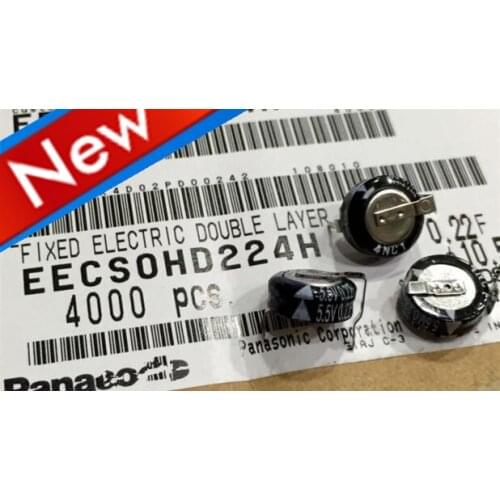 New Original super capacitor farad capacitor 5.5V 0.22F H type EECS0HD224H