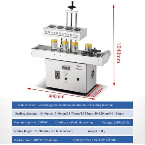 New Product Wide Mouth Bottle Plastic Cap Induction Sealing Machine Automatic Stainless Steel Aluminum Foil Sealing Machine