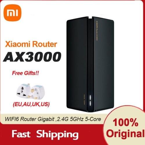 Original Xiaomi AX3000 WIFI6 Router Gigabit 2.4G 5GHz Dual-Band Router OFDMA Repeater Signal Amplifier With EU Adapter Mi Router