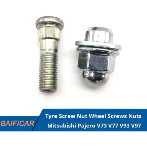 Baificar Brand New Genuine Tyre Screw Nut Wheel Screws Nuts For Mitsubishi Pajero V73 V77 V93 V97