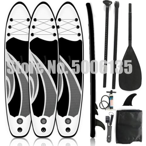 Portable Surfboard Inflatable Stand Up Adult Anti-slip Paddle Board Water Sport akeboard surfing kayak Unisex 305x76x15cm