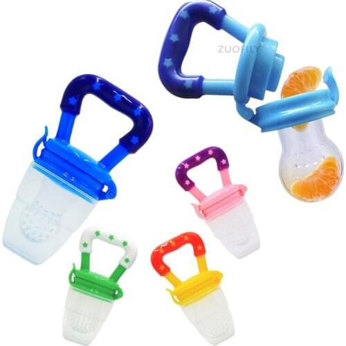 Silicone Teethers Safety Feeder Bite Food Nipple Teether 1PC Baby Girl Teether Nipple Fruit Food Mordedor Bite Oral Care 4-12M