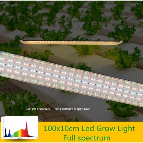 LED Grow light 100x10x2.5cm Grow Light Tube 255pcs Full spectrum 3500K 660NM 460NM For Indoor Hydroponics vegetables Grow Tent