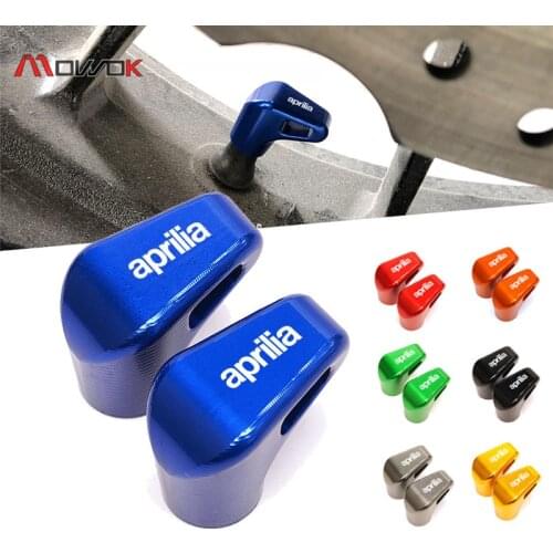 Universal For Aprilia All Models RSV4 Caponord 1200 Dorsoduro 750 Motorcycle Wheel Tire Valve Stem Caps Airtight Covers