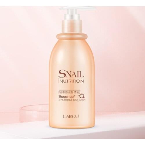 LAIKOU Snail Moisturizing Body Lotion 250ml Hydrating Nourish Oil Control Body Care Body Fragrant Cream skin whitening products