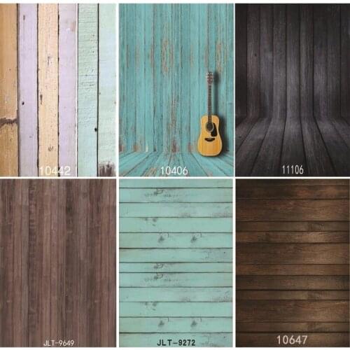 SHUOZHIKE Vinyl Custom Photography Backdrops Prop Wooden Planks Photography Background JL-30