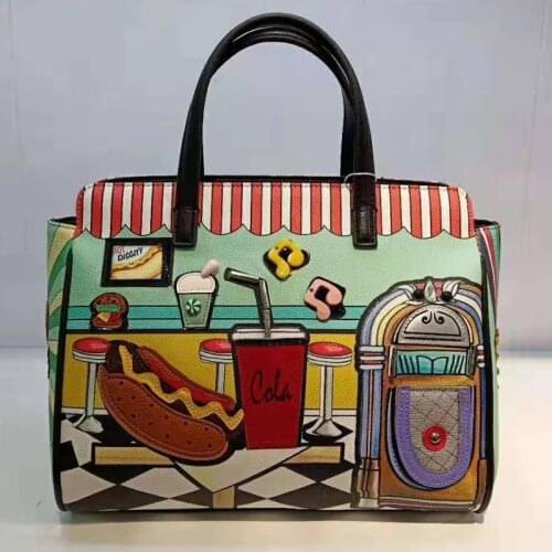 Xianjian Famous Designer Unique Handbag Totes Standing out Artist Totes pure handmade handbags with french fries