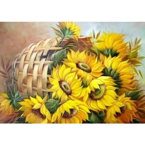 Zonnebloemen diamond painting