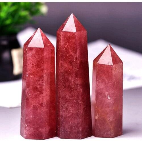 1PC Natural Crystal Column Quartz Rock Mineral Specimen Crystal Point Quartz Rainbow Wand Home Decor Reiki Healing Energy Stone