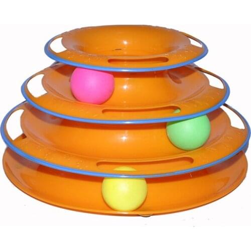 2 Pcs Play Disc Turntable Toys Pet Supplies Funny Pet Toys Cat Crazy Ball Disk Interactive Amusement Plate Funny Cat Artifact