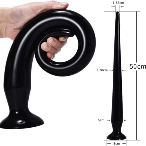 50cm Big Long Anal Plug Sextoys Buttplug Bdsm Prostate Massager Masturbator Dildo Anal Dilator Sex Toys for Men and Women Erotic