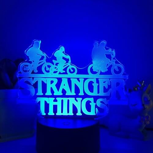 American TV Series Stranger Things LED Night Light 16 Colors Touch And Remote For Child Bedroom Decor Table Lamp Kids Gift