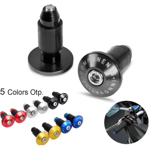 Pair Black Handlebar End Caps Plug For Yamaha R1 R6 R6S FZ1 FZ6 FZ8 FJR NiceCNC Black Handlebar End Caps