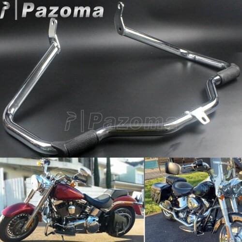 Motorcycle Engine Crash Bumper Protoctor Guard For Harley Softail FL Fat Bob Deluxe Springer Heritage Classic Slim FLS 2000-2018