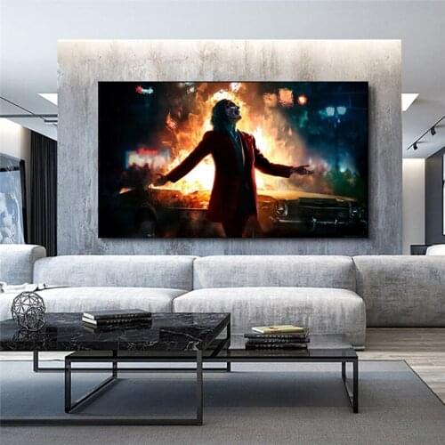 Comic Joker Killer Poster Classic Film Canvas Painting Wall Art Nordic Posters and Prints Wall Pictures for Living Room Decor