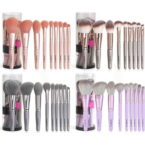 MAANGE 9Pcs Face Foundation Eyeshadow Powder Blush Soft Brushes Makeup Tool Kit