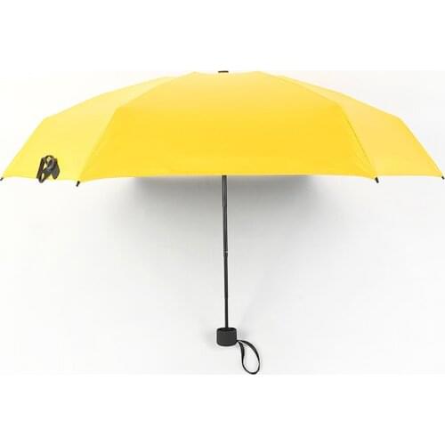 Mini five-fold umbrella ultra-light and compact sun umbrella rain or sun umbrella sun protection and UV protection umbrella