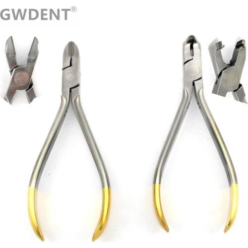 Set Of 2 Dental Distal End Cutter TC, Hard Wire Cutter TC Orthodontic Lab Pliers