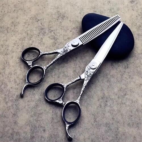 6.0 Top Professional Hair Scissors Set Cutting Barber Salon Haircut Thinning Shear Hairdressing Hair Tools Hair Cutting Scissors