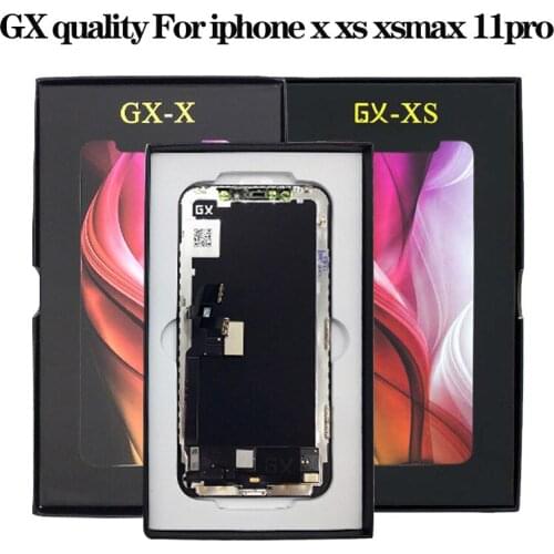 HE GX Pantalla OLED Display For iPhone X XS XSMAX OLED Display Touch Screen Digitizer Assembly For iPhoneX 11 Pro XSMax