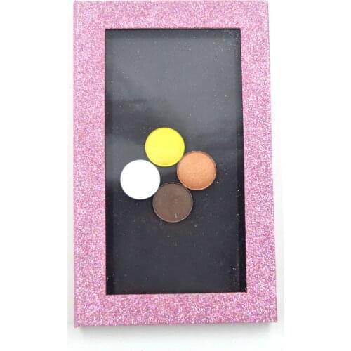 Eye shadow palte pink glitter gift beauty girls Makeup loves DIY cosmetics New Year falshion Empty magnetic palette travel size