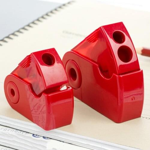 Push Pull Double Pencil Sharpener Single Hole Double Hole Multifunctional School & Office Stationery Kawaii Sharpener