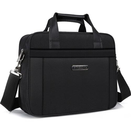 Mens Shoulder Bag Laptop bag business handbag Oxford cloth briefcase waterproof and scratch proof One Shoulder Messenger Bag